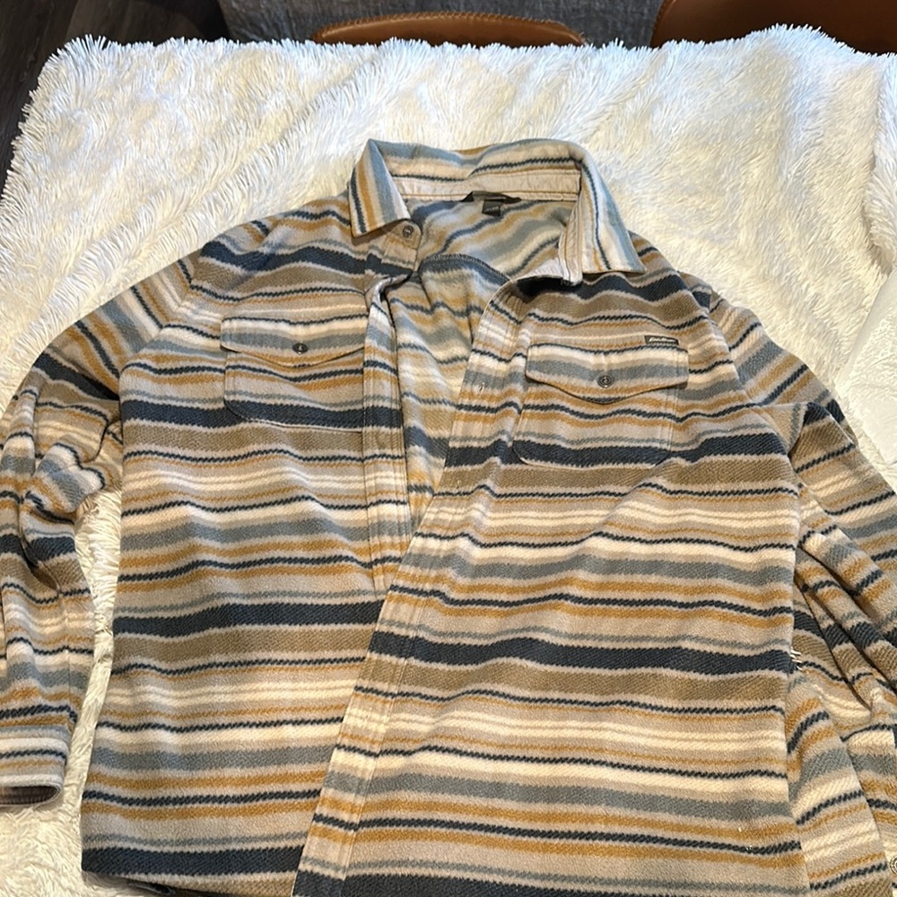 Eddie Bauer Striped Button-Up Shirt